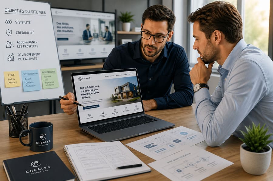 Définir les objectifs du site web avant sa conception Agence web crealys Montpellier