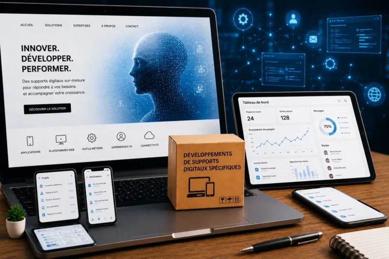 Développements spécifiques de site internet - Des fonctionnalités adaptées à vos besoins Modules personnalisés adaptés à votre organisation et vos objectifs.