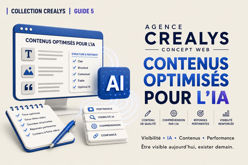 5 Crealys - Creation sites internet professionnels - Contenus optimisés pour l'IA