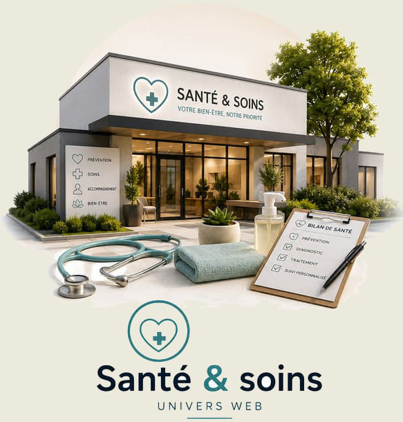 création site internet santé et soins par agence Crealys Concept Web proche de Montpellier