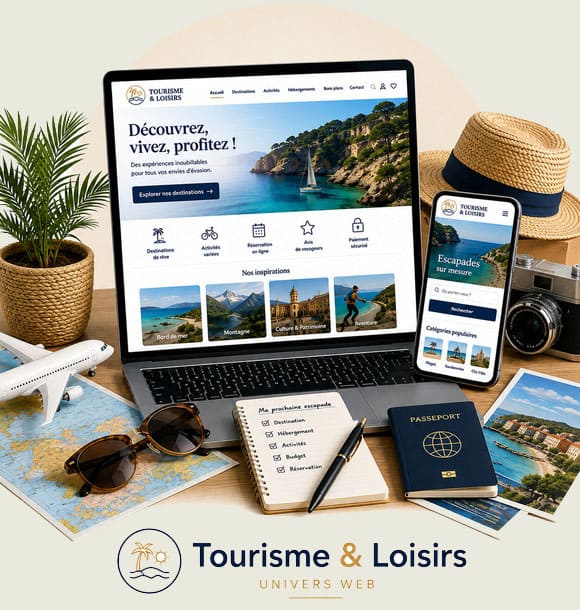 création site internet tourisme et loisirs par agence Crealys Concept Web proche de Montpellier