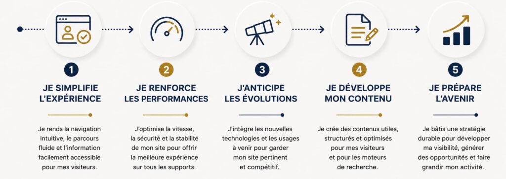Concevoir un site internet pensé pour aujourd'hui et pour demain par l'Agence Crealys de Montpellier