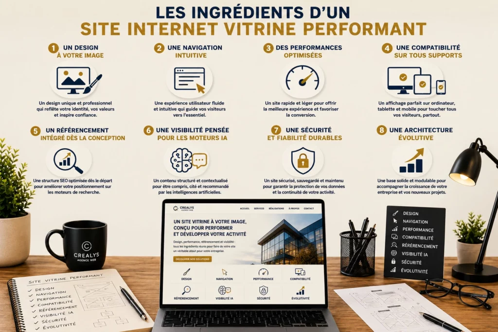Les 8 ingrédients pour un site Internet vitrine performant