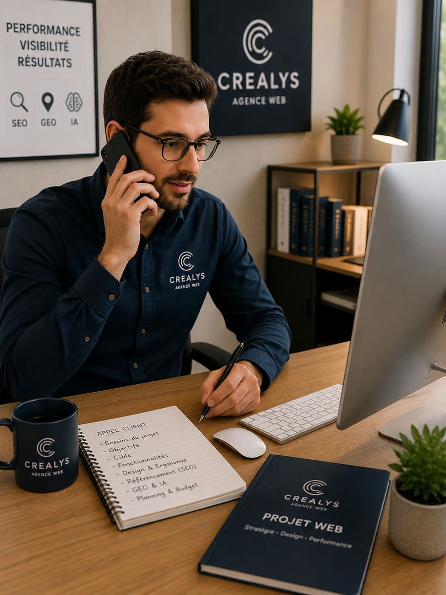 Notre agence web Crealys accompagne ses clients dés le lancement du site internet