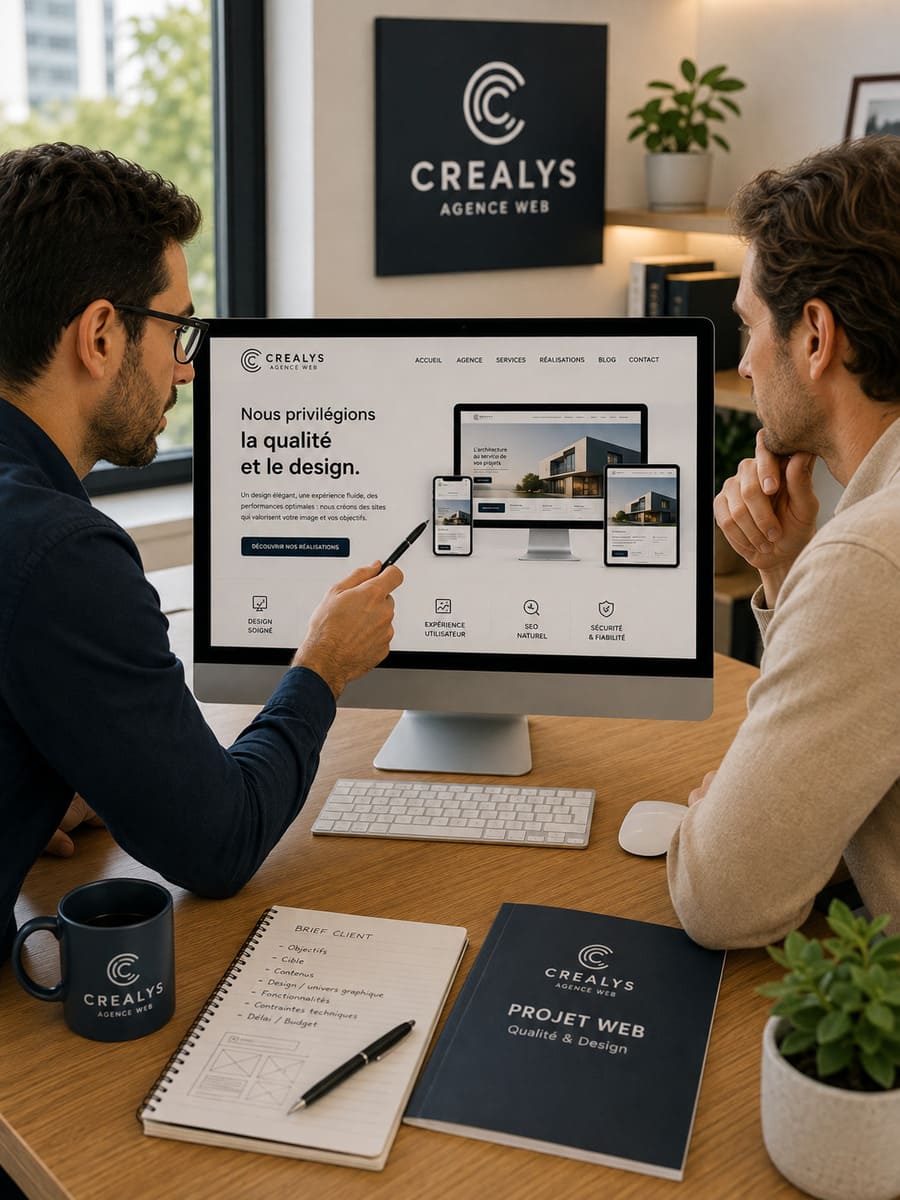 Notre agence web privilégie la qualité du design de la technique et réferencement SEO et GEO pour l'IA