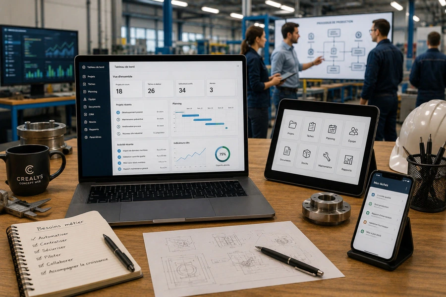 un support web sur mesure permet de faciliter le travail des équipes et fiabiliser les données