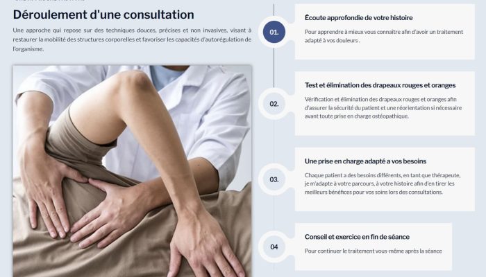 Approche - creation site internet ostéopathe Crealys Concept Web Montpellier
